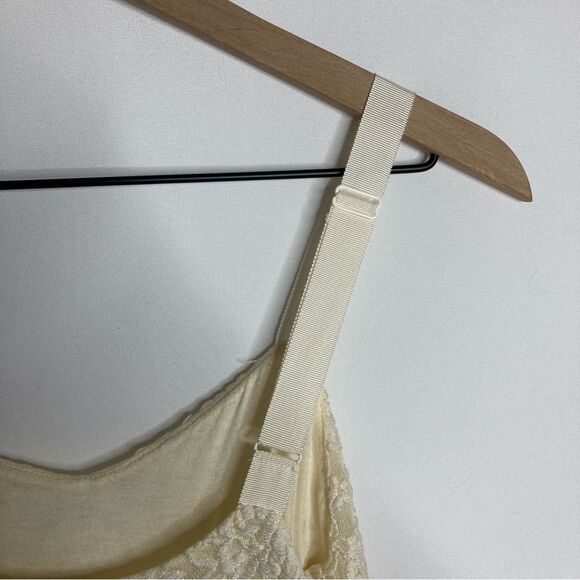 Free People Cream Lace Gold Metallic Ombre Dress Size Small - Picture 11 of 14